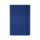 LIBRETA, PAPEL, AZUL, 14,8 x 21 cm, Ribbed 80 páginas de líneas, 70 gramos 80 con pasta PU, listón y banda elástica