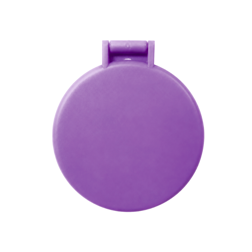 ESPEJO, PLÁSTICO, MORADO, 6.3 cm, DE BOLSILLO