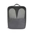 BOLSA, OXFORD, GRIS, 30*23*13.5 cm, con ventana y agarrador para zapatos tipo neceser