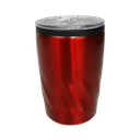 VASO, ACERO INOXIDABLE, ROJO, 350 ml, Twister doble pared interior plástico