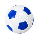 PELOTA, PVC, AZUL, 270 gr, No. 5 de 32 paneles base blanca circunferencia 680-700mm