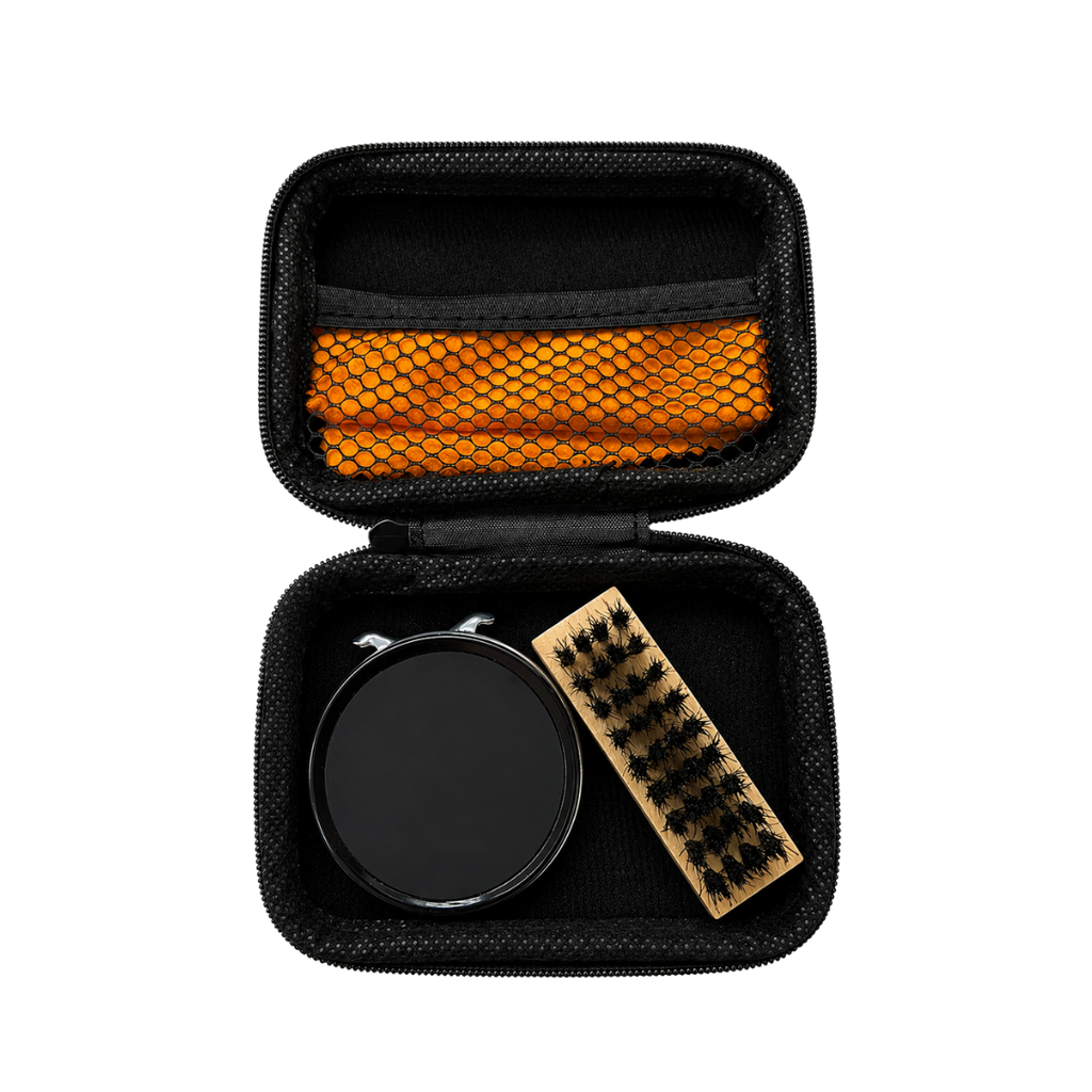 KIT DE LIMPIEZA, PLÁSTICO, NEGRO, 12*8*3.5 cm, para zapatos 3 pcs en caja