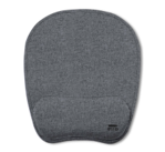 MOUSE PAD, POLIESTER, GRIS, 20 x 22.3 cm, CON BASE ANTIDESLIZANTE Y REPOSA MUÑECAS