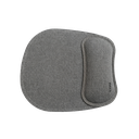 MOUSE PAD, POLIESTER, GRIS, 20 x 22.3 cm, CON BASE ANTIDESLIZANTE Y REPOSA MUÑECAS