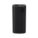 POWER BANK DE 10.000 mAh, ALUMINIO RECICLADO, NEGRO, 5.1 x 12 x 2.6 cm, CON SALIDA USB Y TIPO C DUAL PARA 3 DISPOSITIVOS SIMULTANEOS