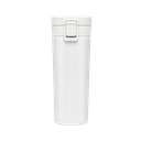 VASO, ACERO INOXIDABLE, BLANCO, 480 ml, Mumbai 6.8*19.5 cm térmico doble pared con tapa automática y base antideslizante