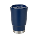 VASO, PLÁSTICO, AZUL OSCURO, 380 ml, Basic 6.5*8*13cm  base de acero