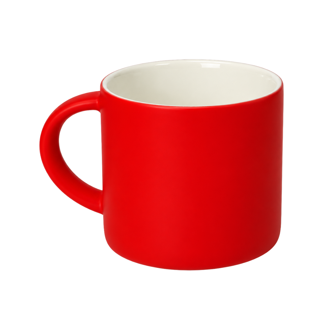 TAZA, CERÁMICA, ROJO, 16 oz, SOFT TOUCH TROLL INTERIOR BLANCO