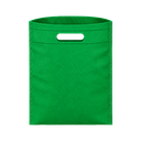 bolsa, tela ecológica, verde, 20*25 centimetros, mini sellada 40 gsm