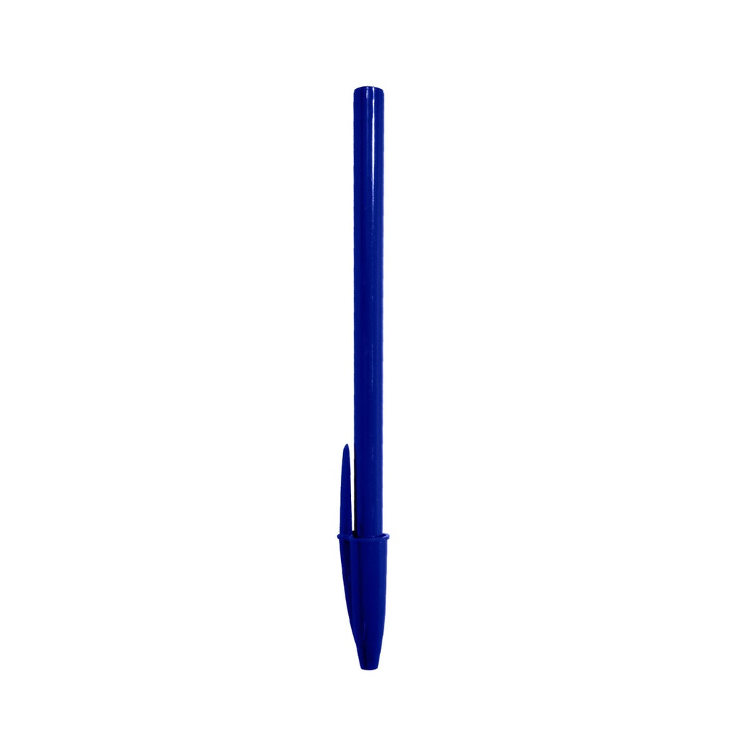 lapiceros, plástico, azul reflex, 14.5 centimetros, alfa con cuerpo de color solido