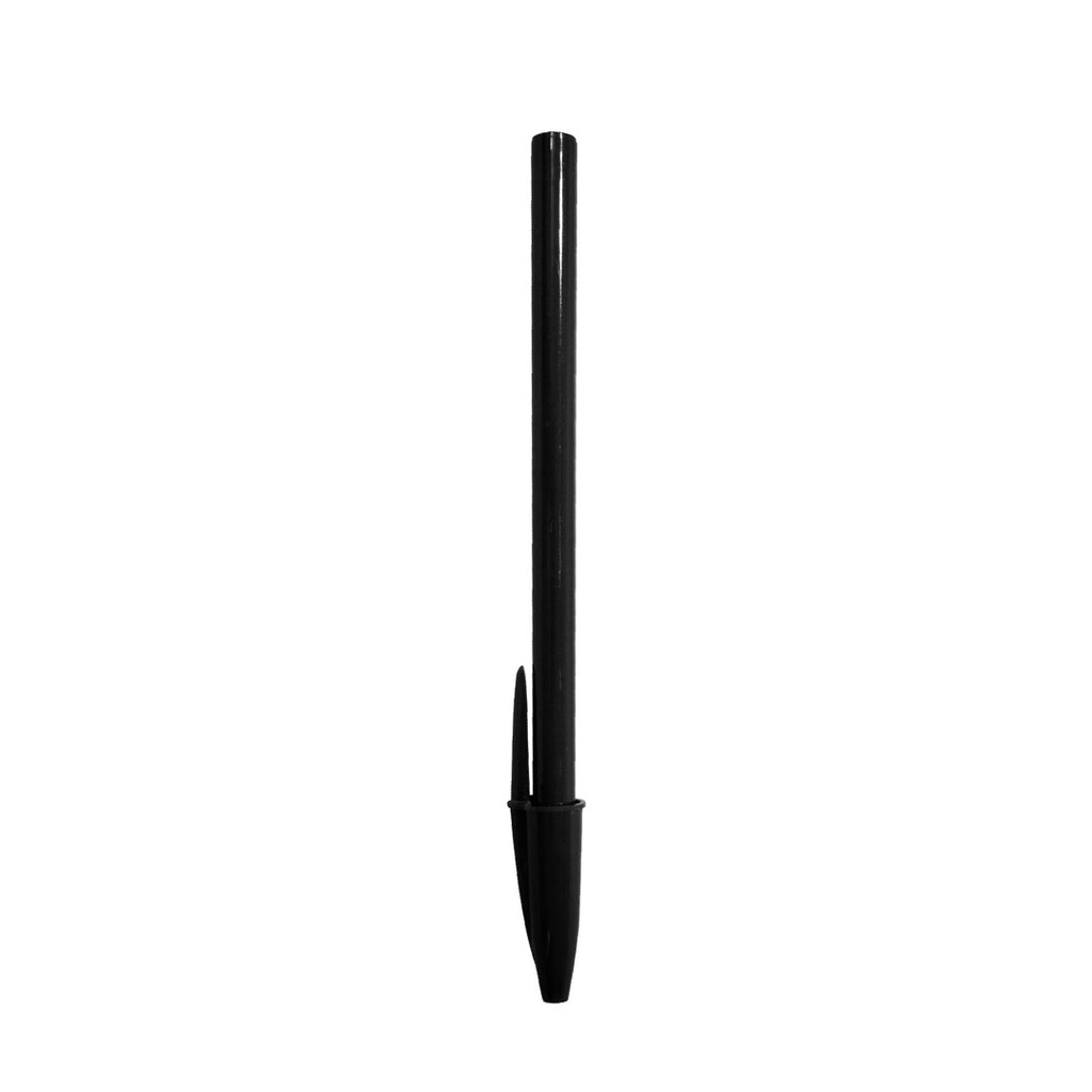 lapiceros, plástico, negro, 14.5 centimetros, alfa con cuerpo de color solido