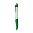 lapiceros, plástico, verde, 13.4 centimetros, brumos con goma antideslizante
