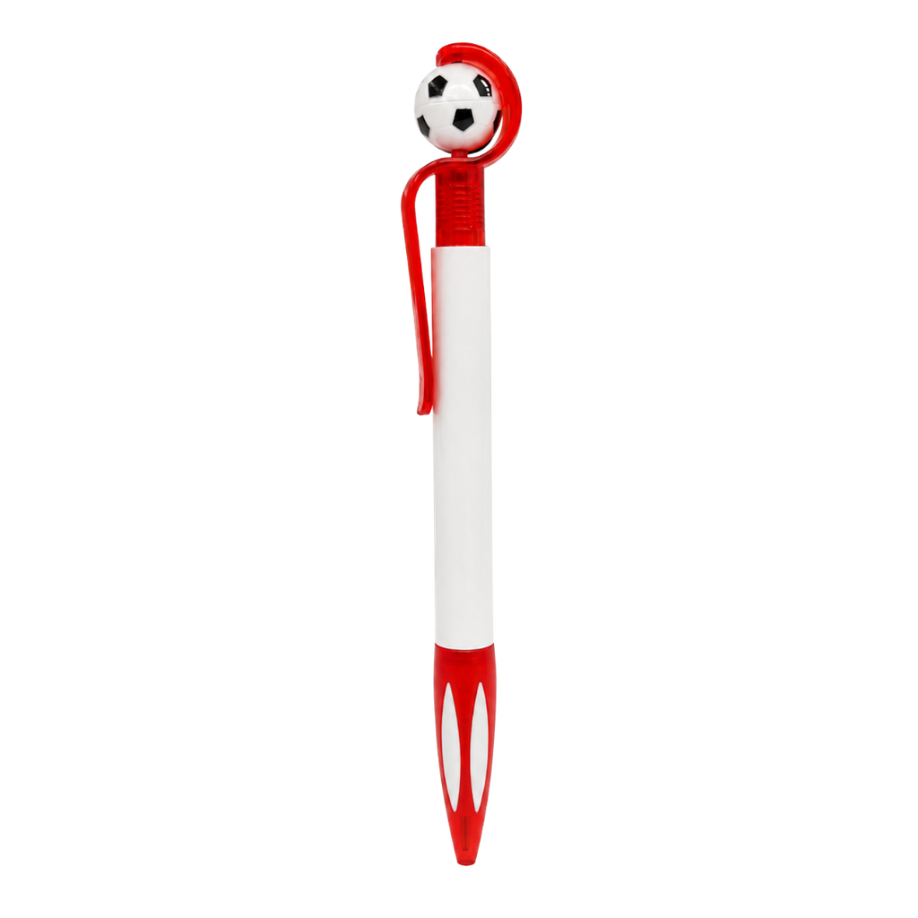lapiceros, plástico, rojo, 15 centimetros, chilena con pelota giratoria