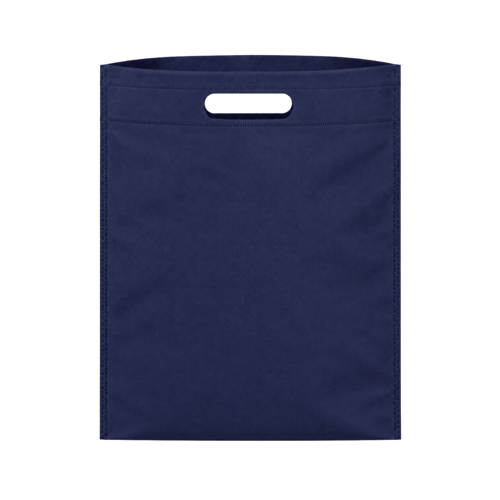 bolsa, tela ecológica, azul marino, 37*32*8.5 centimetros, sobre sellada
