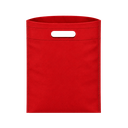 bolsa, tela ecológica, rojo, 37*32*8.5 centimetros, sobre sellada