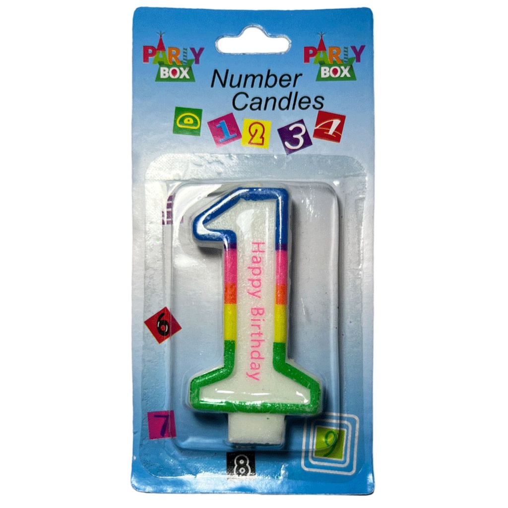 candela party orilla, , color arcoiris,  , numero 1