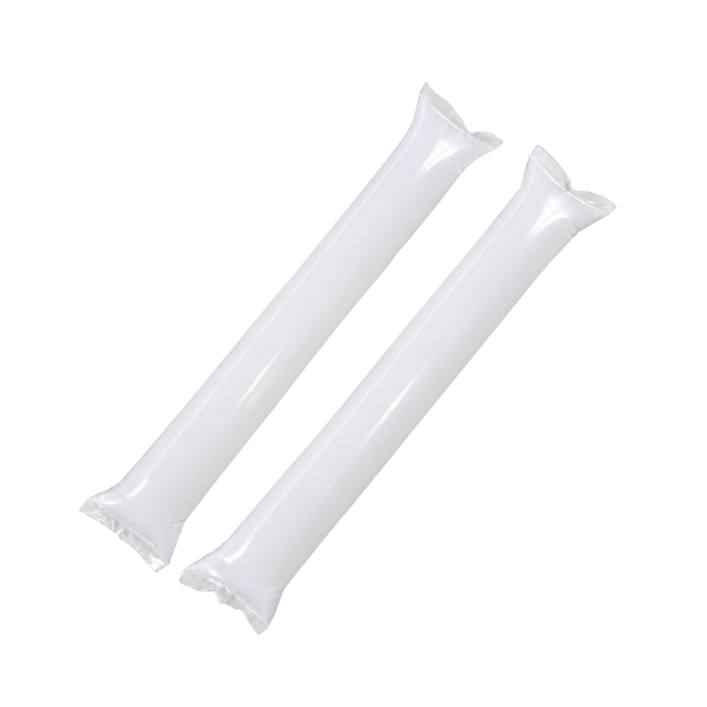 set de 2 pcs aplaudidor, inflable plastico, blanco, 8 mic 60*10 , cm