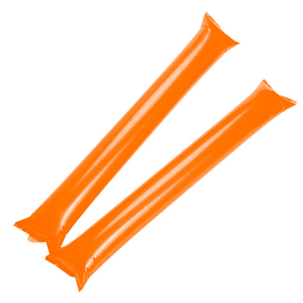 set de 2 pcs aplaudidor, inflable plastico, anaranjado, 8 mic 60*10 , cm