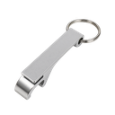 llavero destapador, aluminio, plateado, 10*64*2 mm , tipo garra