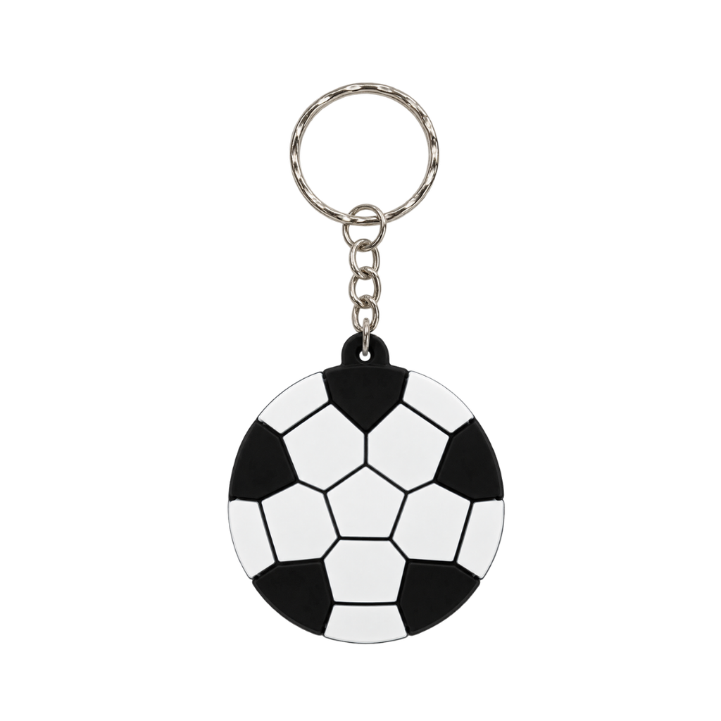 llaveros, pvc, blanco,  nd, em forma de pelota a cuadros