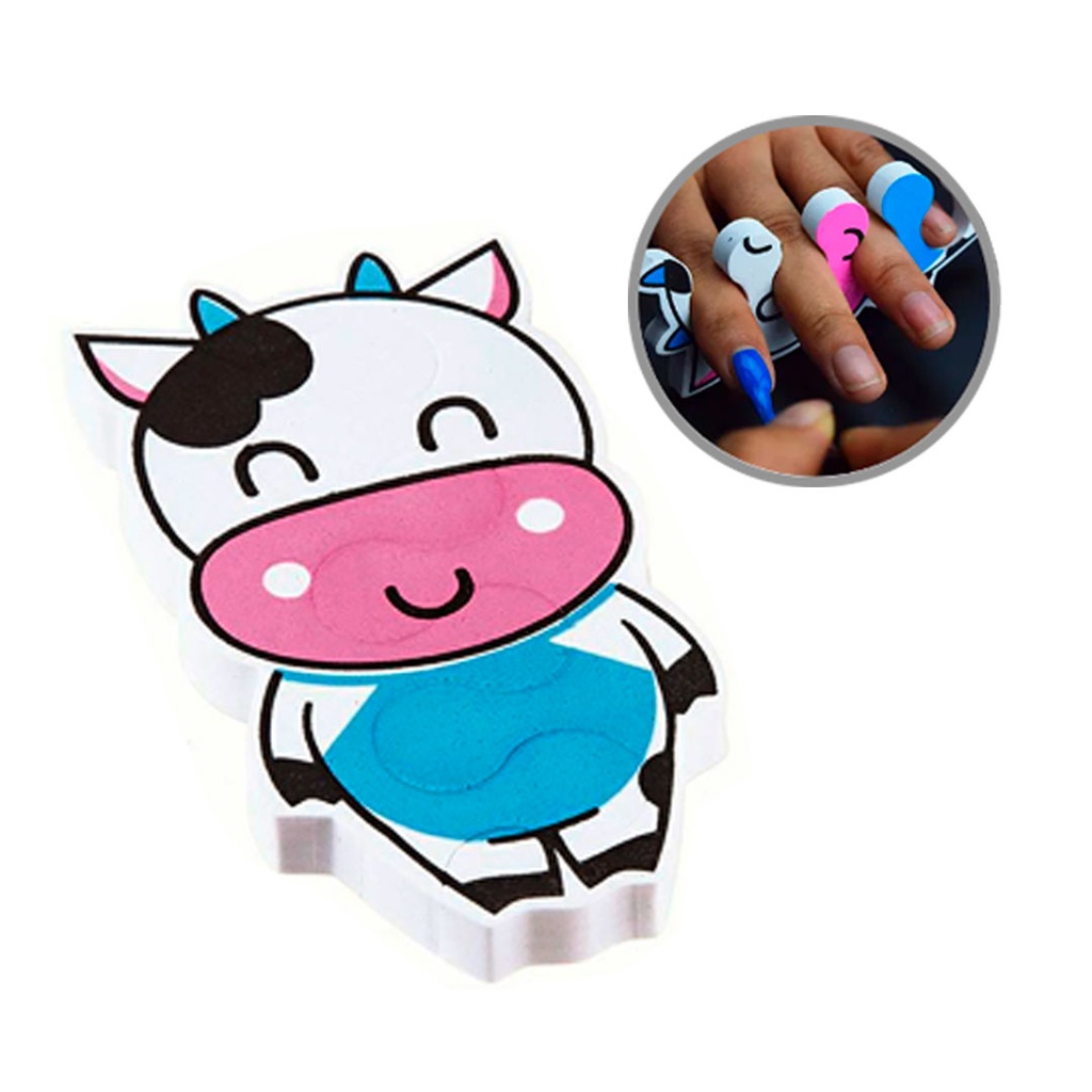 separador de dedos forma de vaquita 10*5.5cm