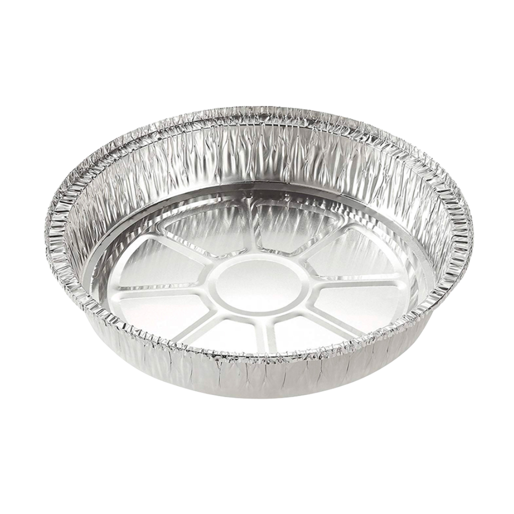 recipiente, aluminio, plateado, 21.5*4.7 centimetros, redondo con tapa