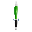 lapiceros, plástico, verde, atom con spray , touch y goma antideslizante