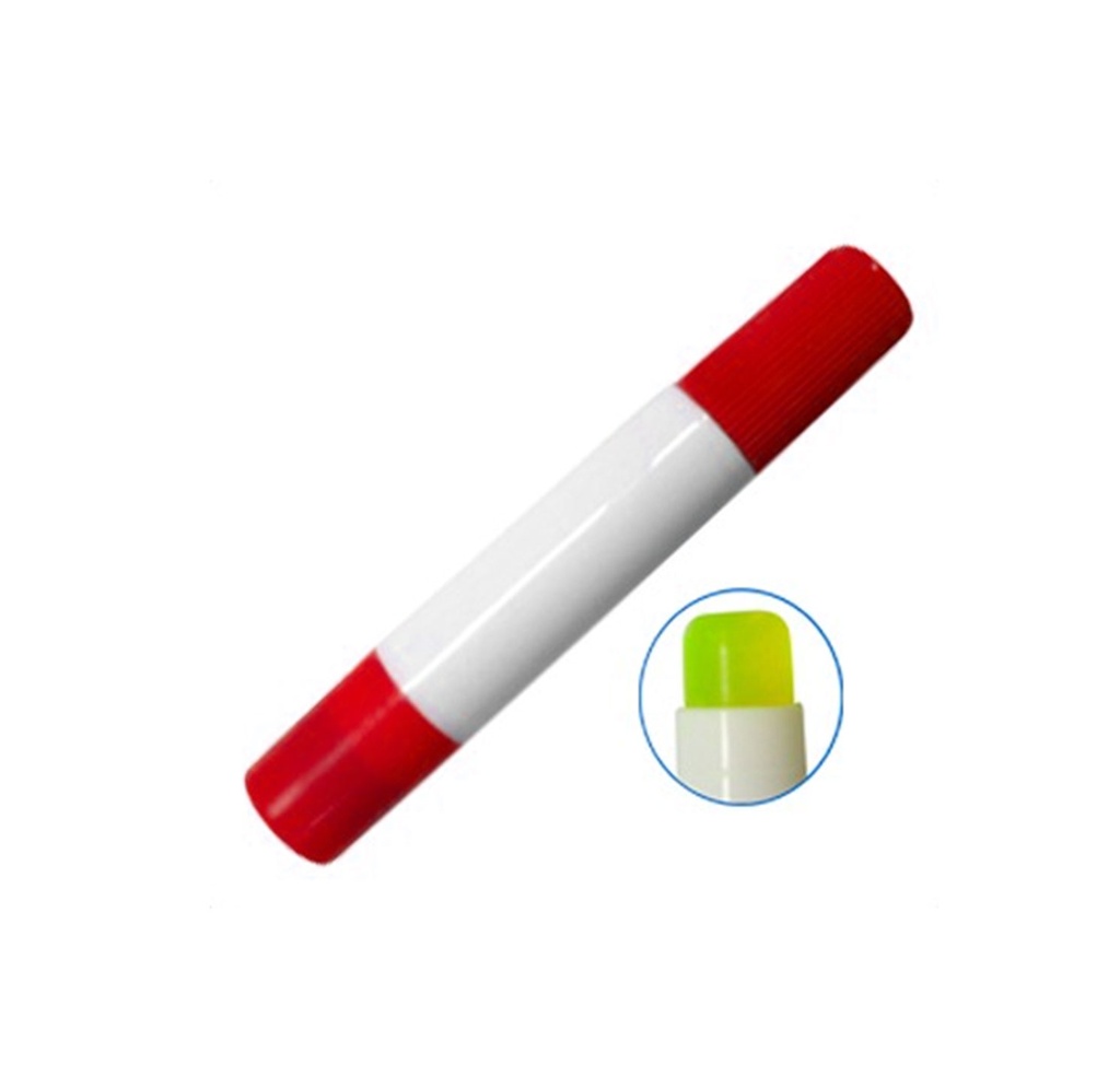 resaltador gel amarillo tapa roja