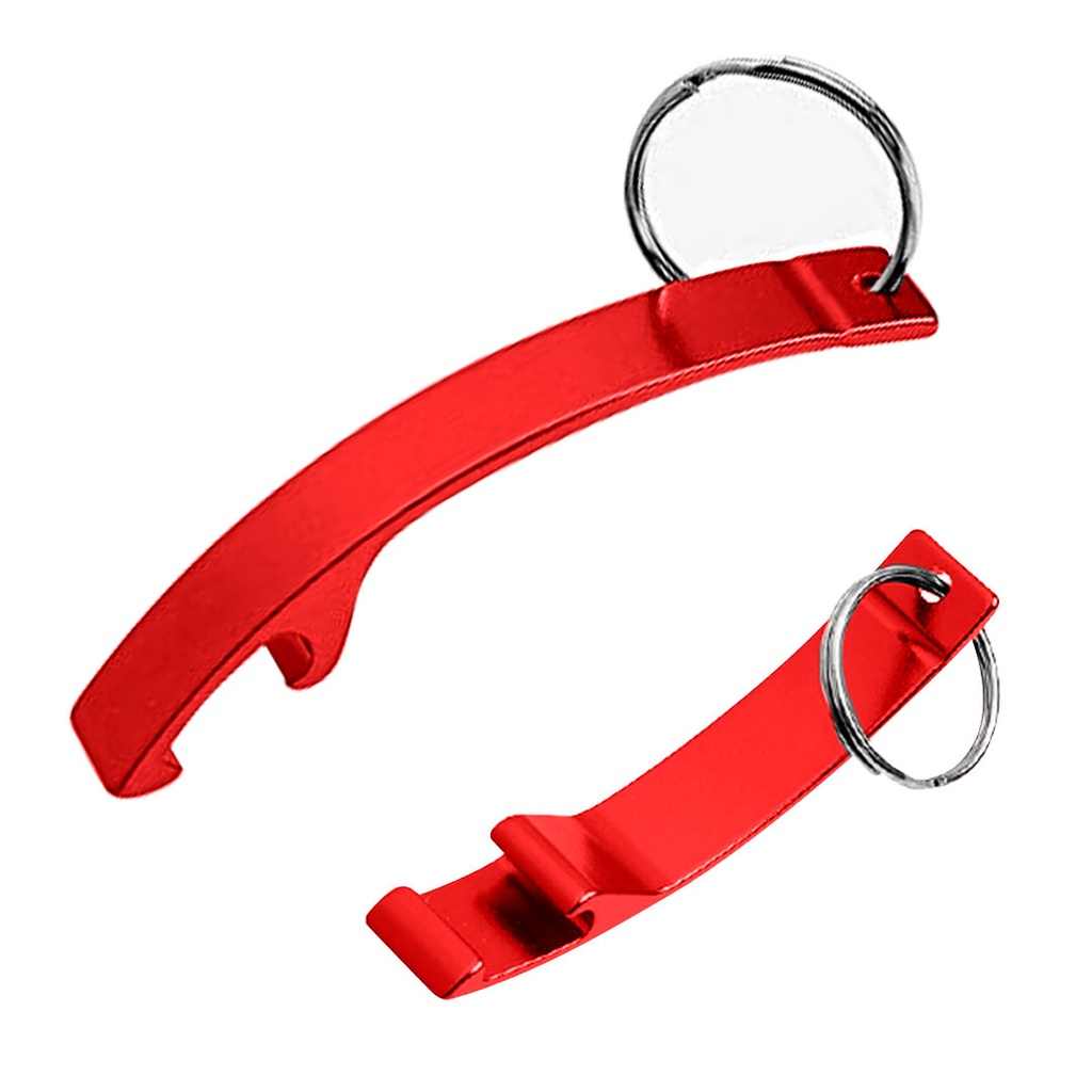 destapador, aluminio, rojo, 8*1.4*0.9 centimetros, curvo en forma de garra