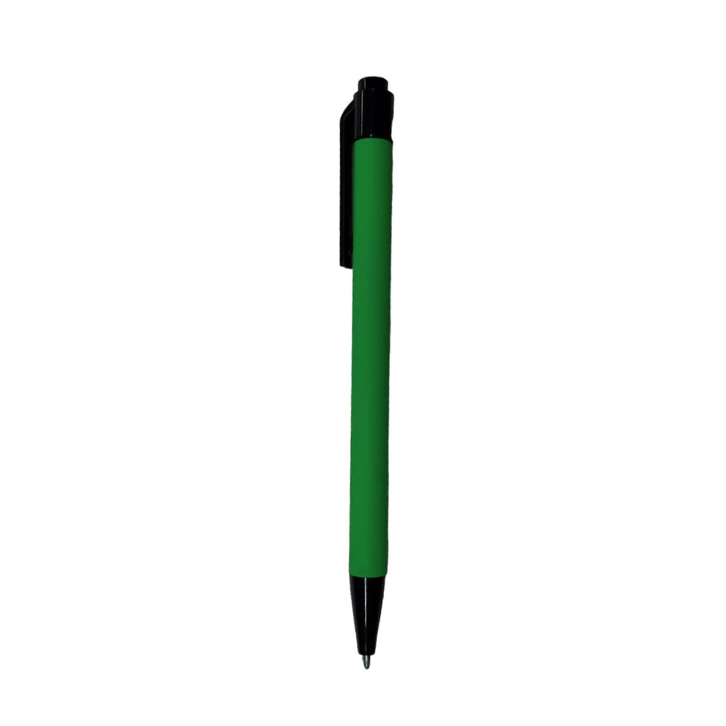 lapiceros, metal, verde,  nd, urano con boton,