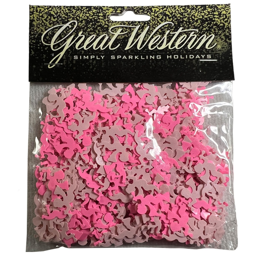 confeti angeles rosados