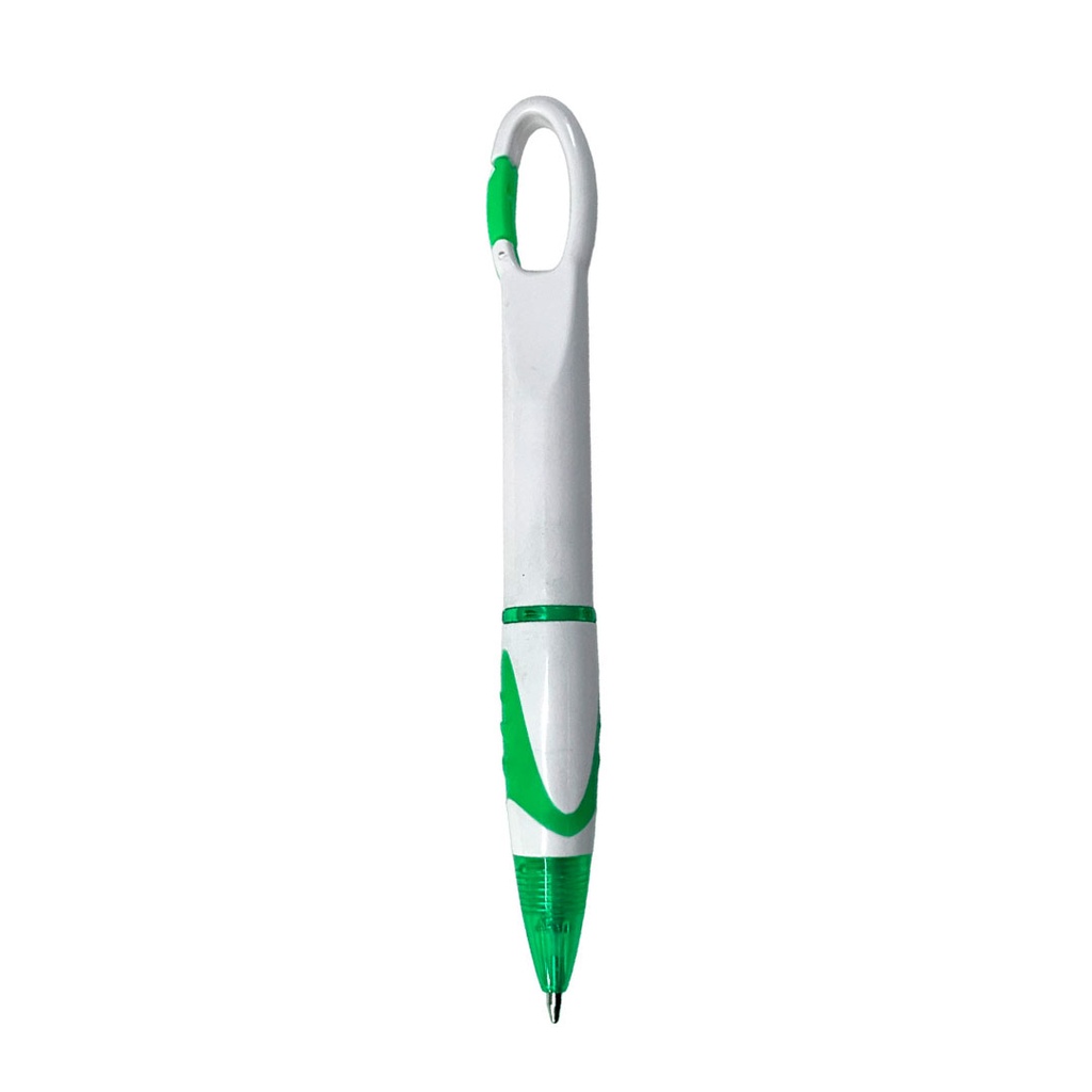 lapiceros, plástico, verde, 14 centimetros, con gancho