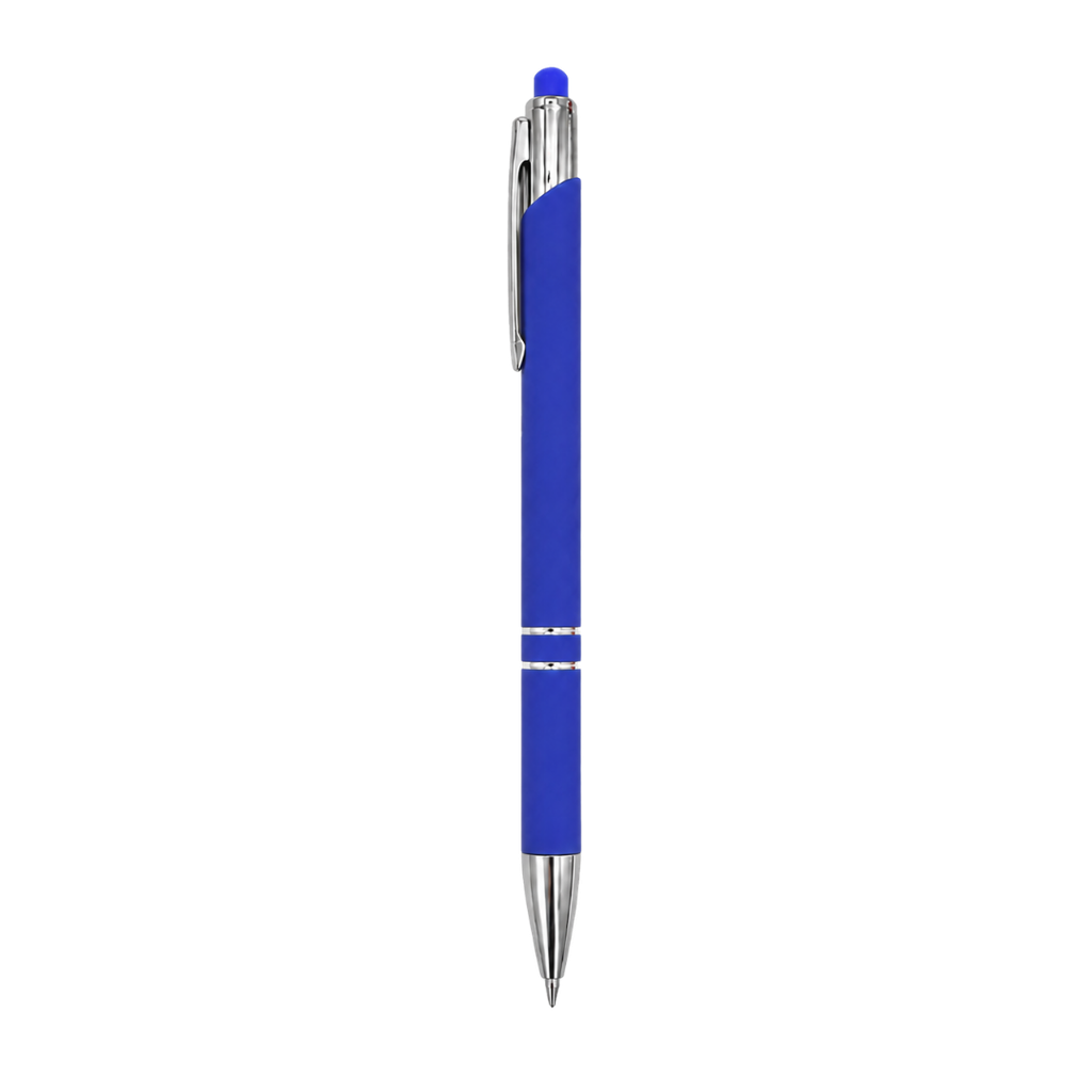 lapiceros, aluminio, azul reflex, 14.5 cm, Lyra con recubrimiento de caucho y touch