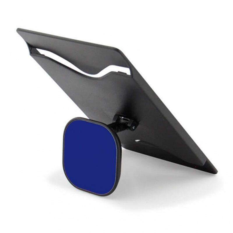 tarjetero, plástico, azul, 10x5.8x1.3 centimetros, con sujetador de telefono