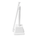 lapiceros, plástico, blanco, 18 cm top negro , base piramidal y resorte