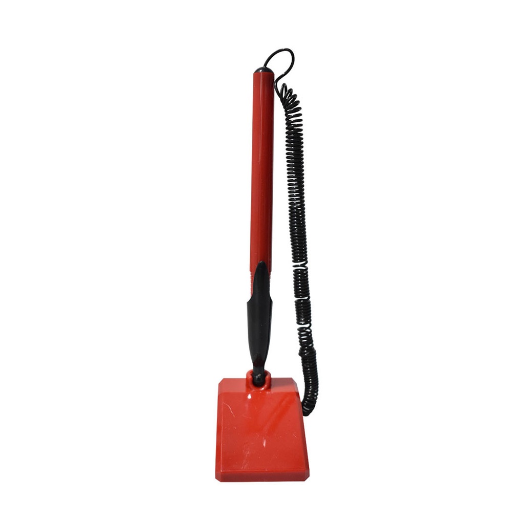 lapiceros, plástico, rojo,  nd, cron con base