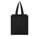 bolsa, tela ecológica, negro, 40*35*12 centimetros, con fuelle cosida