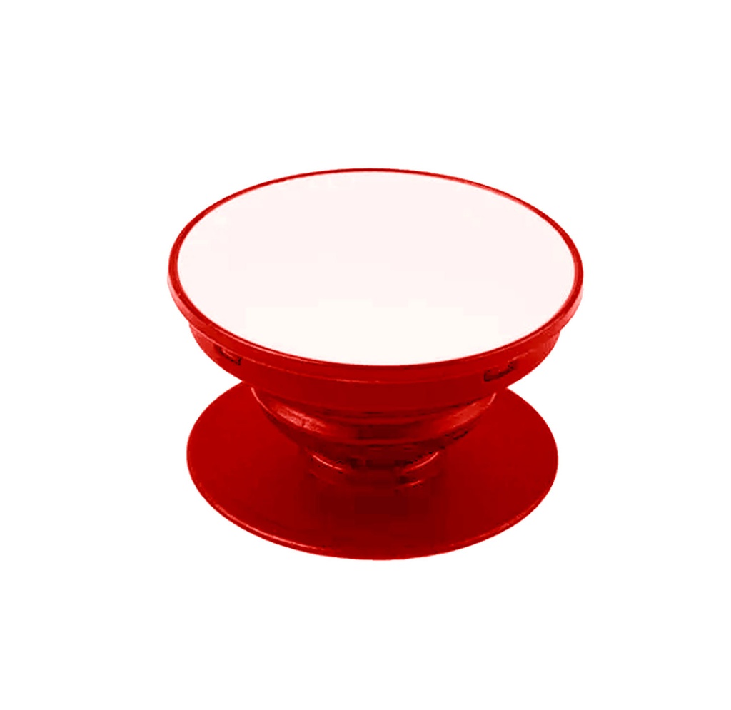 sujetador para telefono, plástico, rojo, 4 cm de diametro , para sublimar