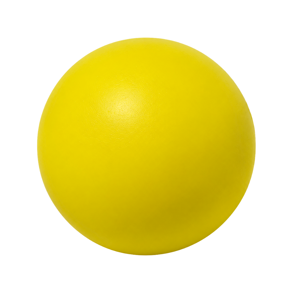 antiestres, poliuretano, amarillo, 6.3 centimetros, pelota