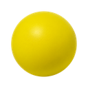 antiestres, poliuretano, amarillo, 6.3 centimetros, pelota