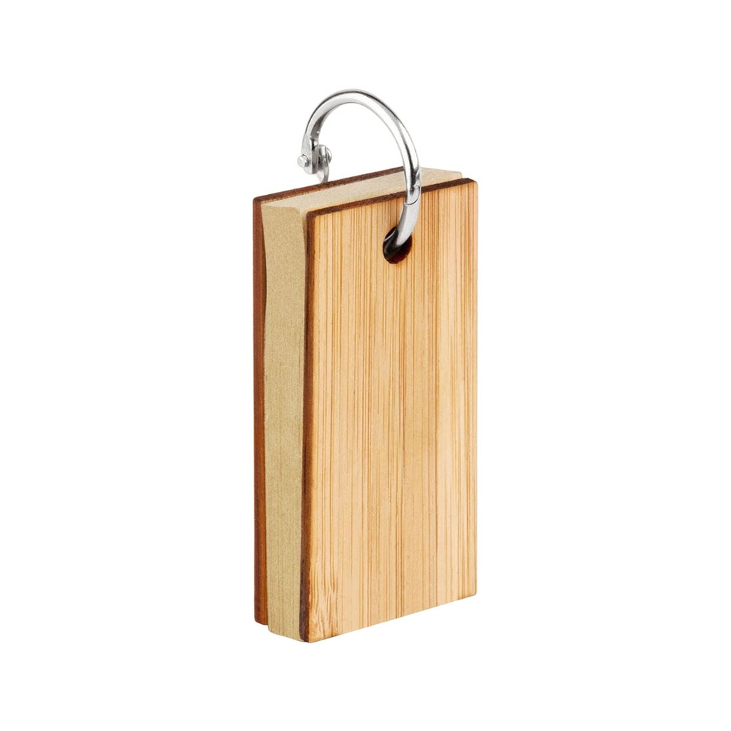 block de 80 paginas, tipo calcomania, , con caratula de , bambu natural 6*3