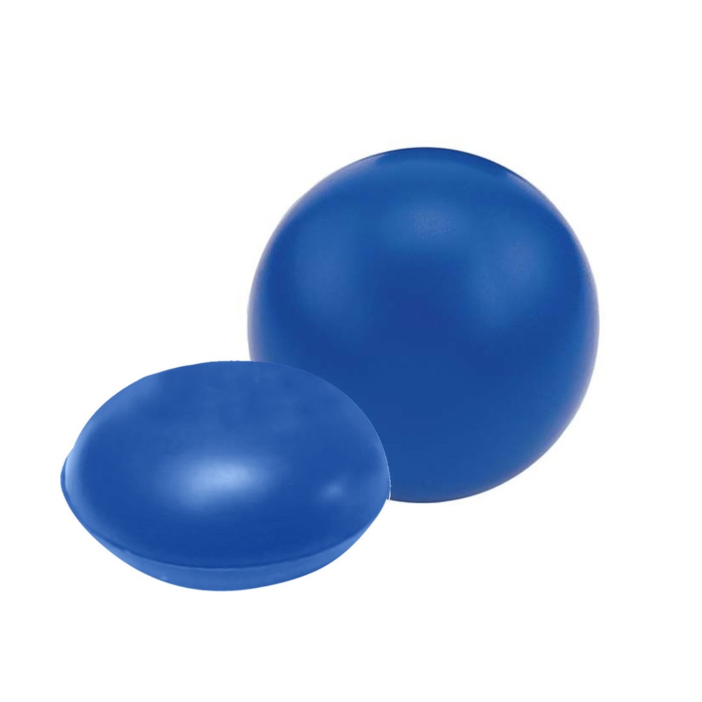 antiestress, poliuretano, azul reflex, 7.5*4 centimetros, redondo