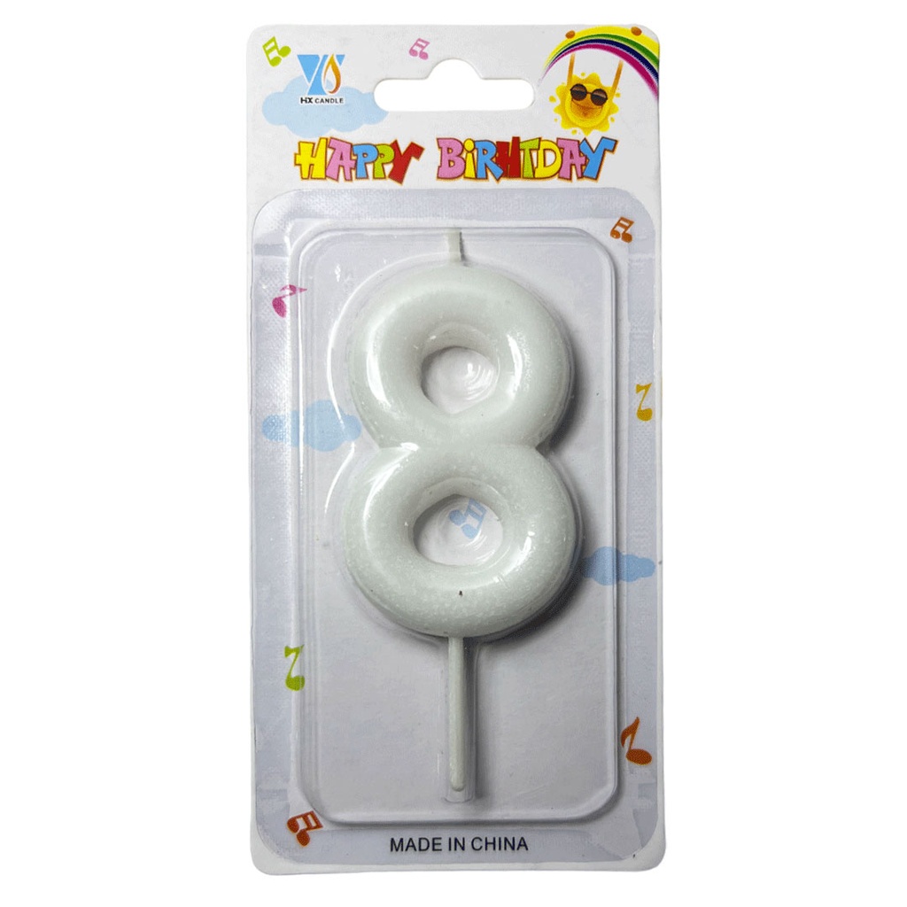 vela no. 8 neon 6.8*14cm