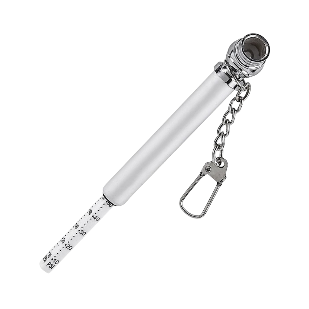 calibrador, aluminio, plateado, 8.3x1 cm, para llantas, cabeza plástica