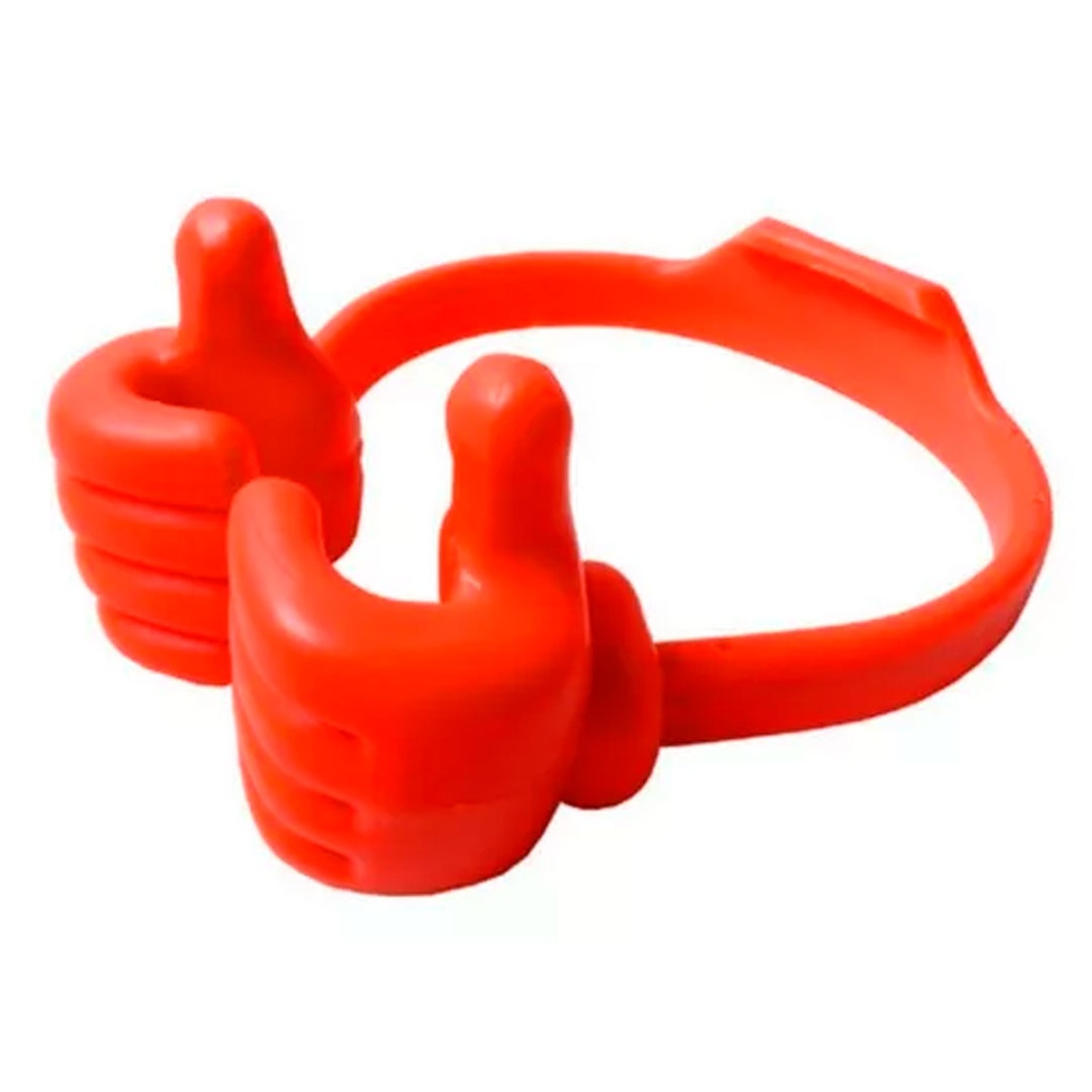 sujetador para telefono, plástico, rojo, 12 centimetros, forma manita