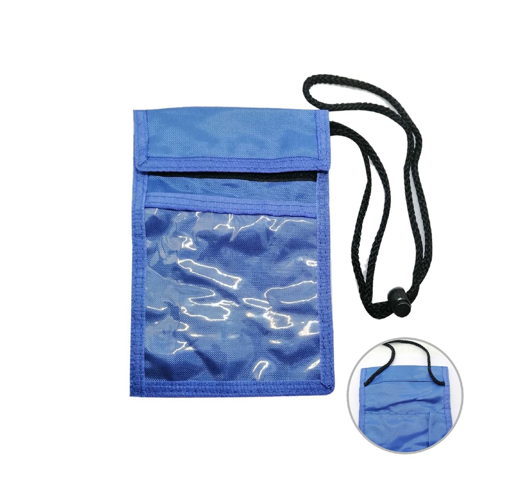 porta carne colgar azul