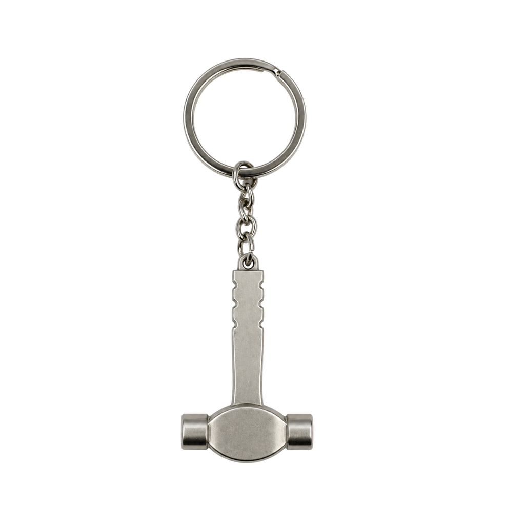 llaveros, aleación de metal, plateado, 3*4.8 centimetros, tipo mazo