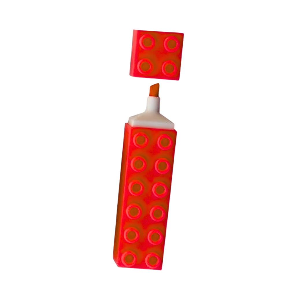 marcador lego rojo