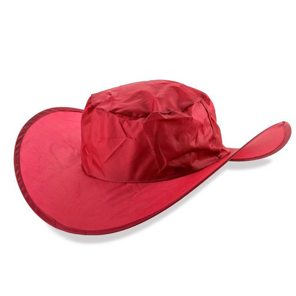 sombrero, nylon, rojo, 40 centimetros, plegable