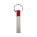 llaveros, aleación de metal, rojo, 1.4*6.4 centimetros, rectangular con cuerpo plateado